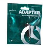 Переходник Jack 6.5mm x Jack3.5mm Стерео Perfeo A7024