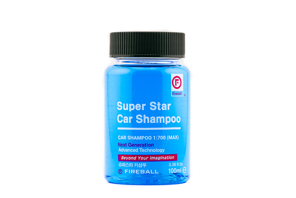 FIREBALL Шампунь для ручной мойки Super Star Car Shampoo 1:500 PH7 Фруктово-Цитрусовый (синий) 100 м
