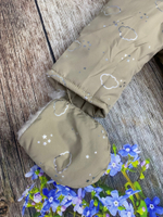 Комбинезон-трансформер (2в1) Модель: 025 "Облачка" (ИП Петрова Г.Г.) (Цвет: Оливковый, Размер: 74-80)