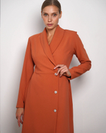 Платье "Элегантная особа" в теракотовом