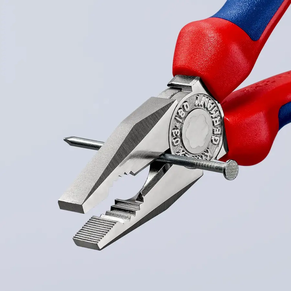 Плоскогубцы комбинированные хромированные 180 мм Knipex 03 05 180