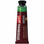 Краска масляная художественная BRAUBERG ART PREMIERE, 46 мл, проф. серия, ЖЕЛТО-ЗЕЛЕНАЯ, 191453