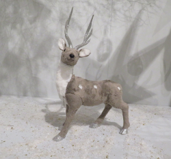 Олень 40х17х53см House of Seasons серый
