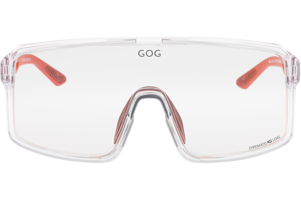 Спортивные очки GOG Ragnarok / Cristal Clear-Matt Metallic Red / Photochromic Red Lens
