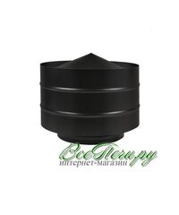 Дефлектор Везувий BLACK д.200х300