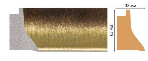 Багет Decomaster FM21-1 63*38*2850мм