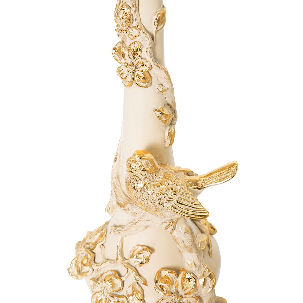 Настольная лампа Терра Айвори с абажуром №38 Vatican (Ватикан) Аквамарин