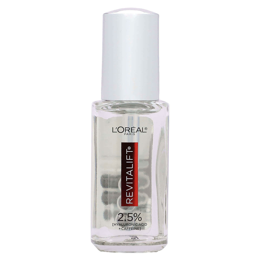 L'Oréal, Revitalift Derm Intensives, 2,5% [гиалуроновая кислота + кофеин] сыворотка для кожи вокруг глаз, без отдушек, 20 мл (0,67 жидк. унц.)