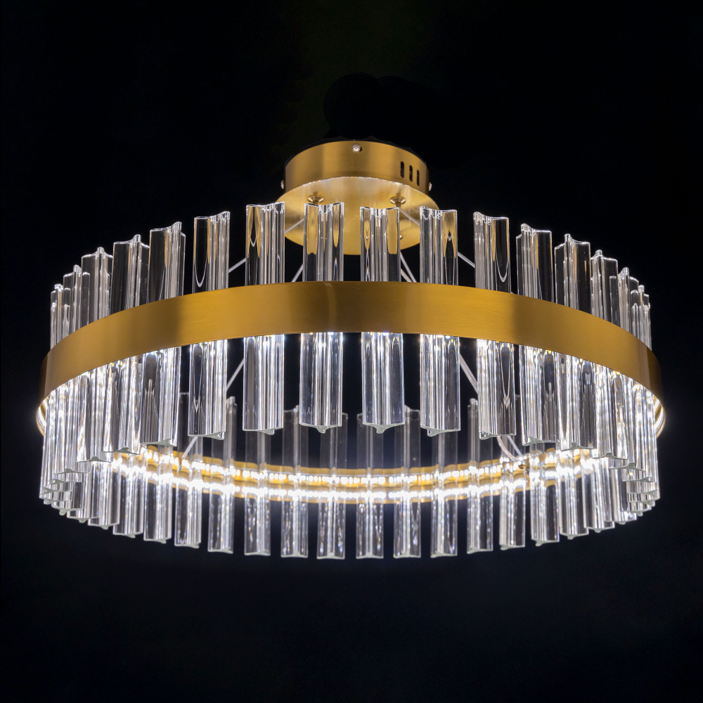 Citilux Рианна CL337053 LED Люстра хрустальная с пультом Бронза