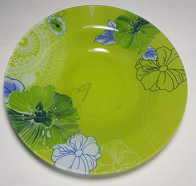 Тарелка Зелёная 0208