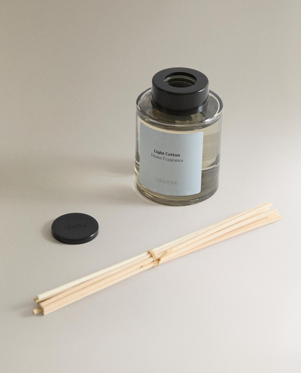 Zara Home Ароматический диффузор с палочками Light Cotton, 100 мл, аромат для дома