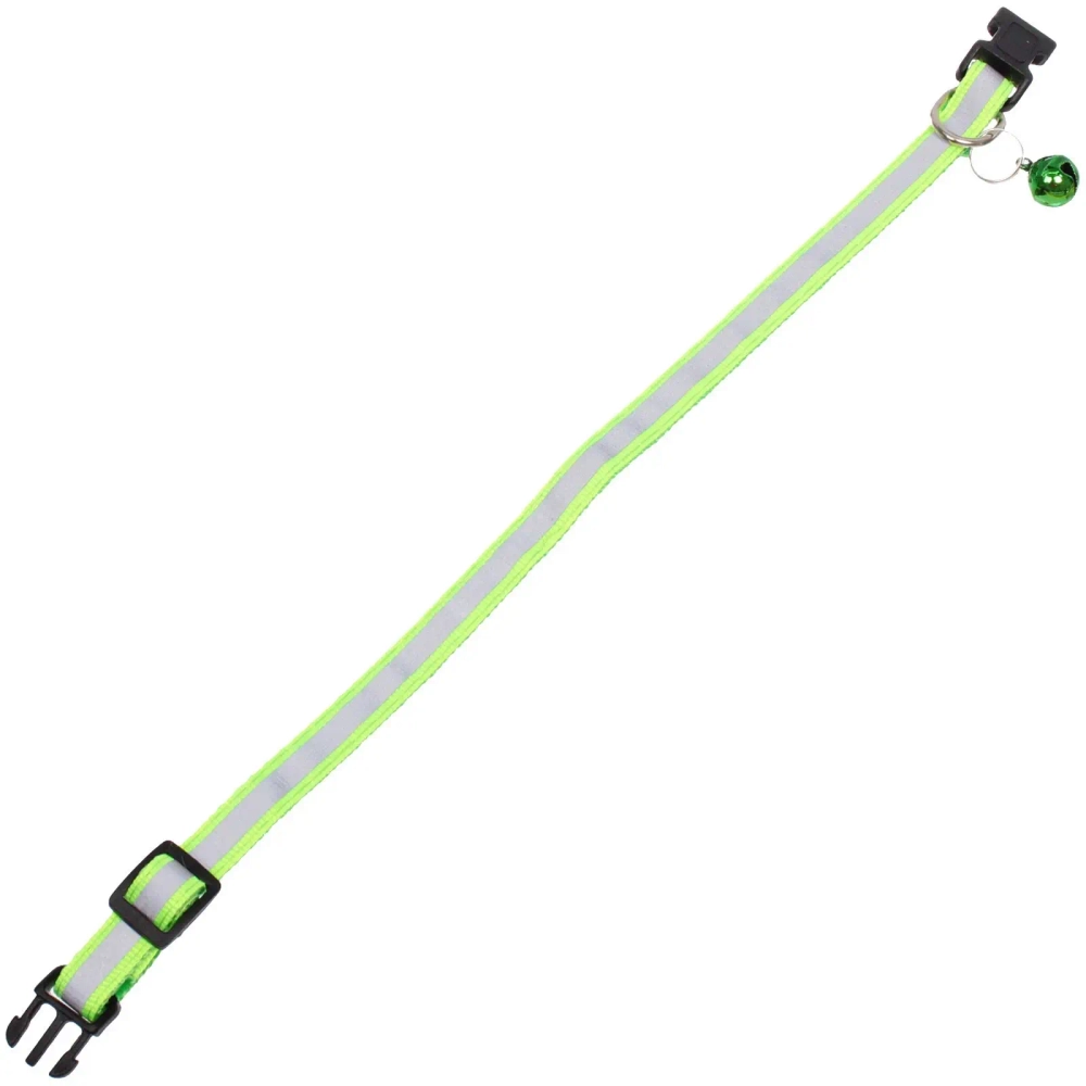 Ошейник с колокольчиком 1*19-32см «Zoo City-Примула» микс цветов (минивложение 12шт)✦