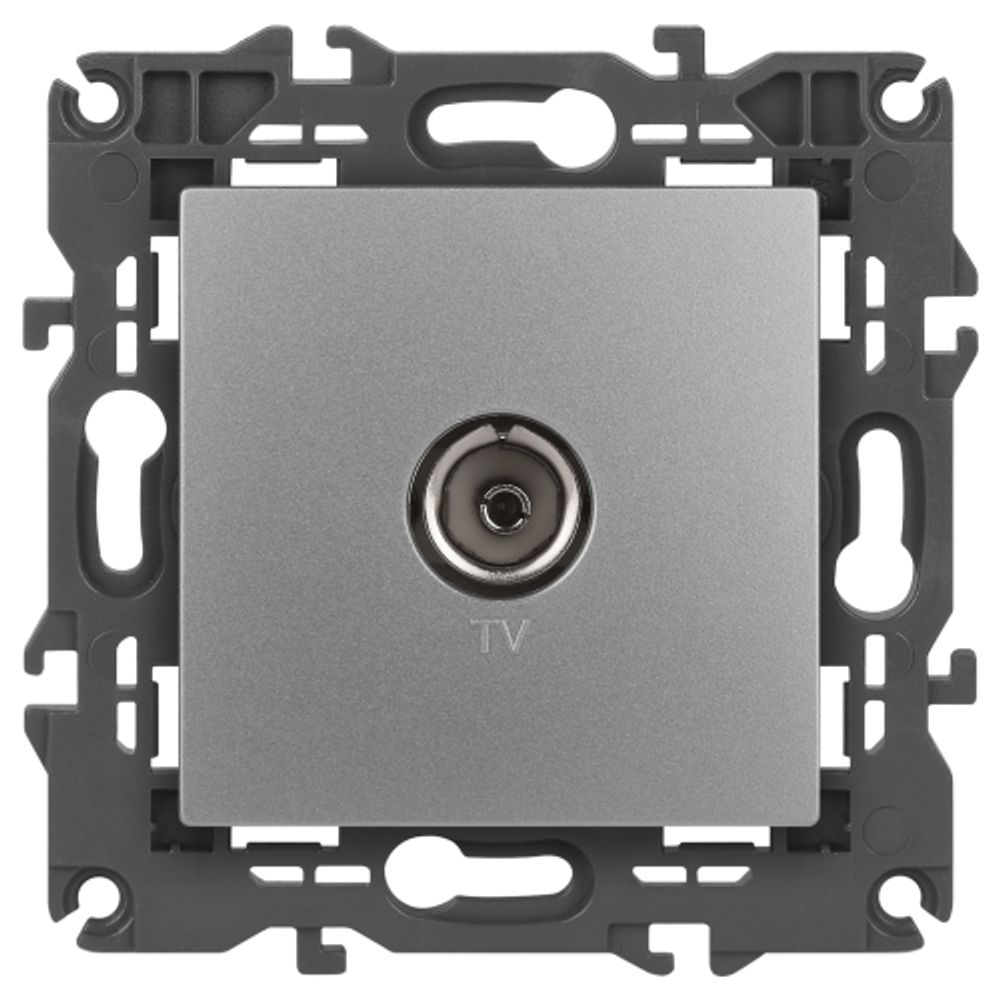 Розетка ЭРА Elegance 14-3101-03 TV одиночная IP20 алюминий