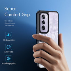 Тонкий чехол с мягкими черными рамками от Dux Ducis для OPPO Reno12 Pro, серия Aimo Series Case