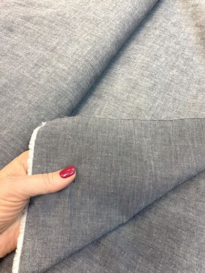 Ткань 100% хлопок-джинс-тонкая (Италия) ш-110см 1м