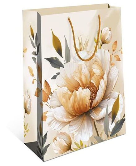 Пакет подар. бумажн. 33*42*10 см, 130гр/м2 Цветы