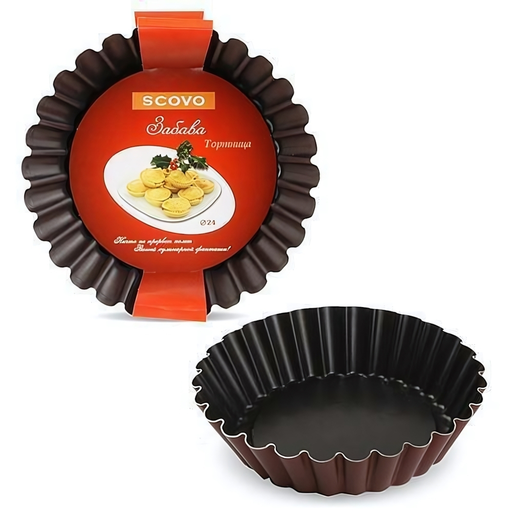 Форма круглая ребристая 24см Забава "Fantasy"