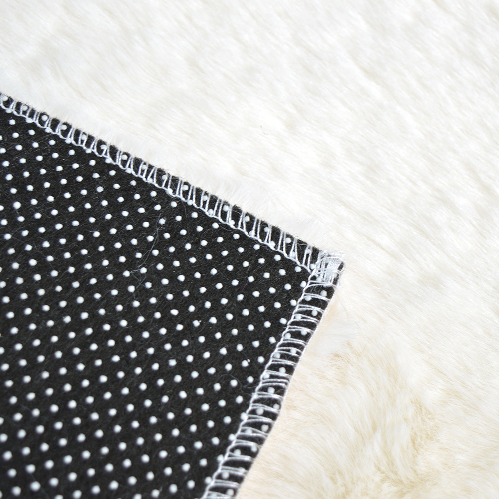 Коврик прикроватный 50*80см, мягкий ворс, полиэстер, молочный