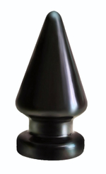 Чёрный анальный плаг большого размера MAGNUM 2 - 13 см. (Цвет: черный)