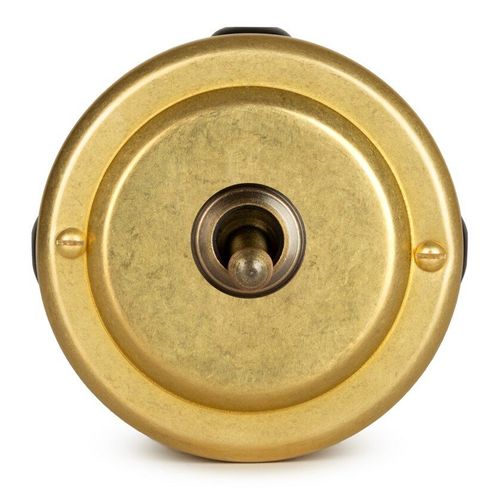 Переключатель (проходной) ретро тумблерный 1 кл. "Gold" VINTAGE-BRASS 30302-6 / 1 Группа света, проходной