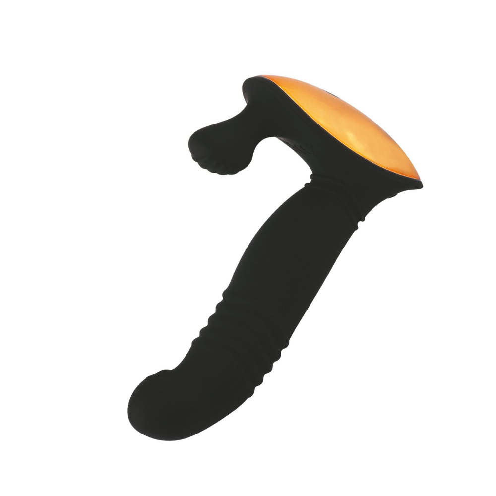 Черный вибростимулятор предстательный железы - 14,3 см. (Цвет: черный)