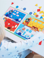 Машинки, магнитная игра-мозаика