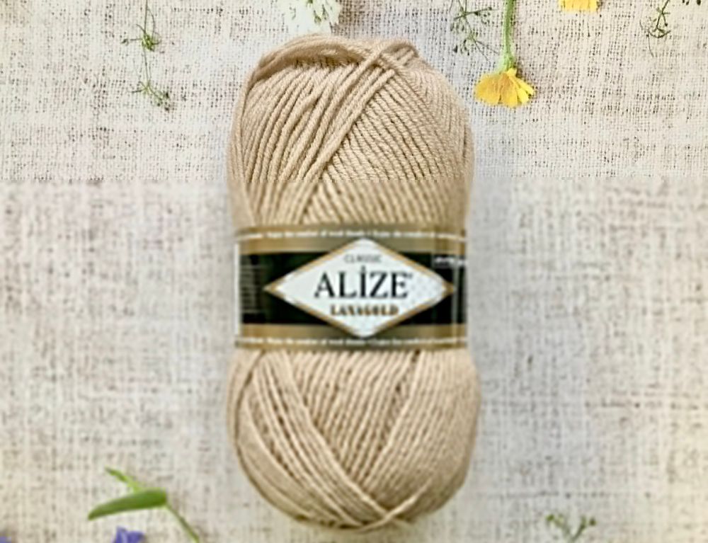 Пряжа ALIZE &quot;Lana Gold Classic&quot;. 05 бежевый