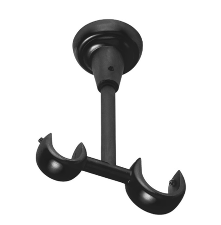 Кронштейн потолочный d25/19 мм, цвет черный