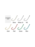 Крючок одинарный Akitakitsune ringed #1 White UV