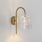 Настенный светильник с натуральным перламутром 101013 латунь/перламутр