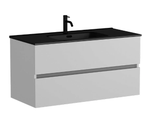 UR100W Тумба SANCOS подвесная URBAN 2я 100 бел.глянец