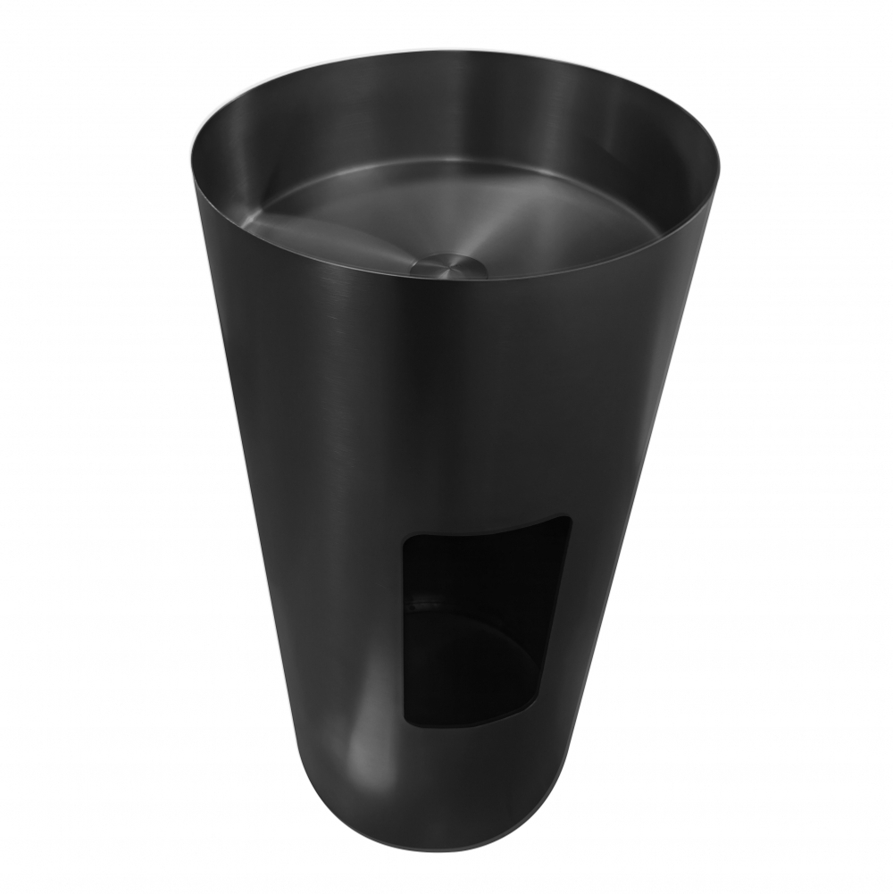 Раковина отдельностоящая ABBER Wasser Kreis AF2414MB черная матовая