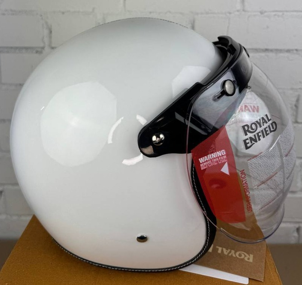 Шлем Royal Enfield BOBBER OF HUEMN ID FBR GI WHITE
