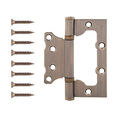 Петля НАКЛАДНАЯ Avers 100*75*2,5-B2-MB матовая бронза