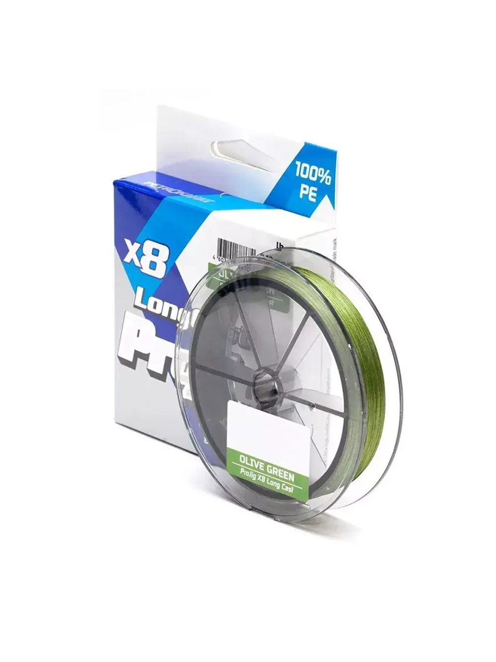 Плетеный шнур для рыбалки X8 Long Cast 0,10 мм, 6,5 кг