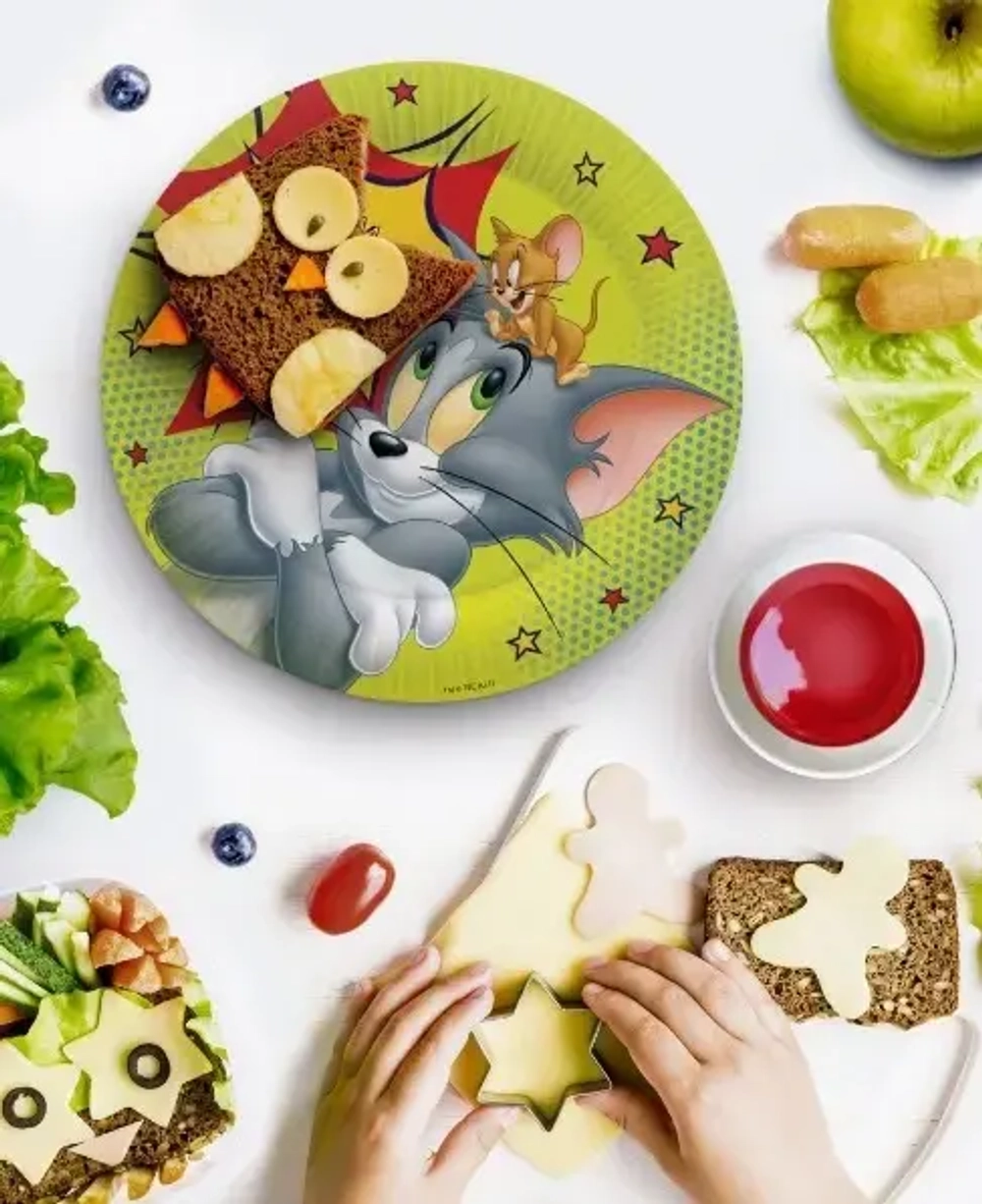 Набор бумажных тарелок 6шт 23см «Tom&Jerry»