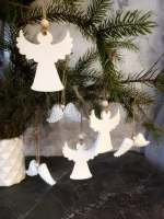 Новогодний декор ангелы 3 шт