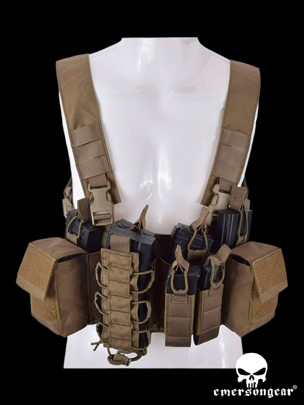 Разгрузочная система EmersonGear D3CR Tactical Chest Rig (EM7442CB). Койот