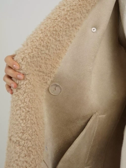 Шуба из шерсти экошуба, SilverFox (арт. 2323)