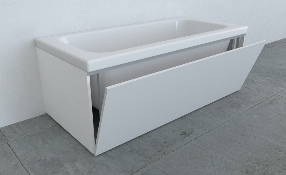 Экран под ванну откидной TR-7-212 пыльная роза матовый soft touch