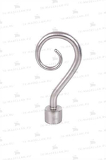 Наконечник АМ Крюк 16мм, сатин