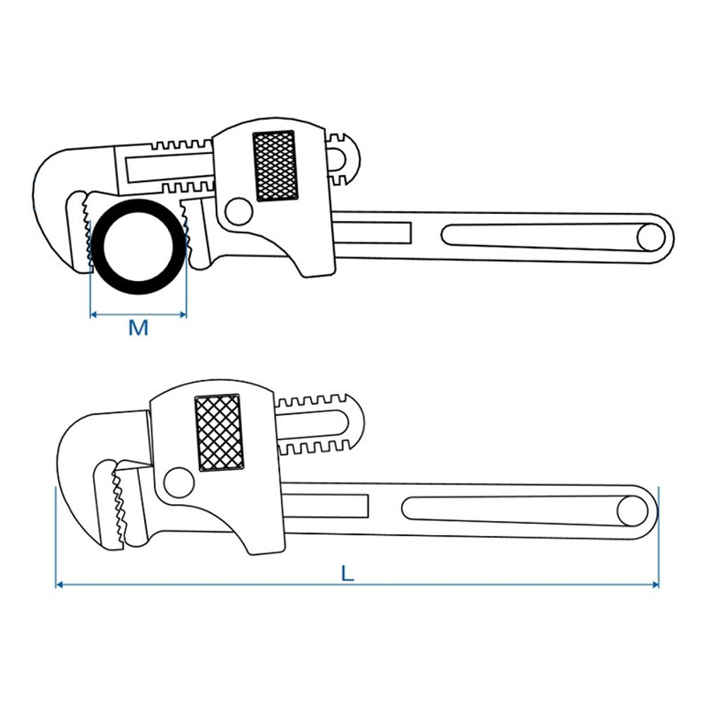 KING TONY (6531-12) Ключ трубный Стиллсона 300 мм