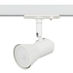 Трековый светильник однофазный ЭРА Taper TR37-GU10 WH под лампу GU10 белый