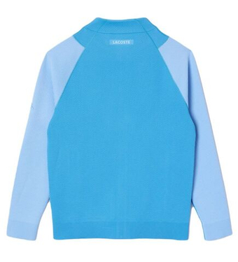 Мужская теннисная кофта Lacoste Tennis x Novak Djokovic Jacquard - небесный