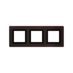 Рамка из натурального дерева, "Avanti", венге, 3 поста (6 мод.)