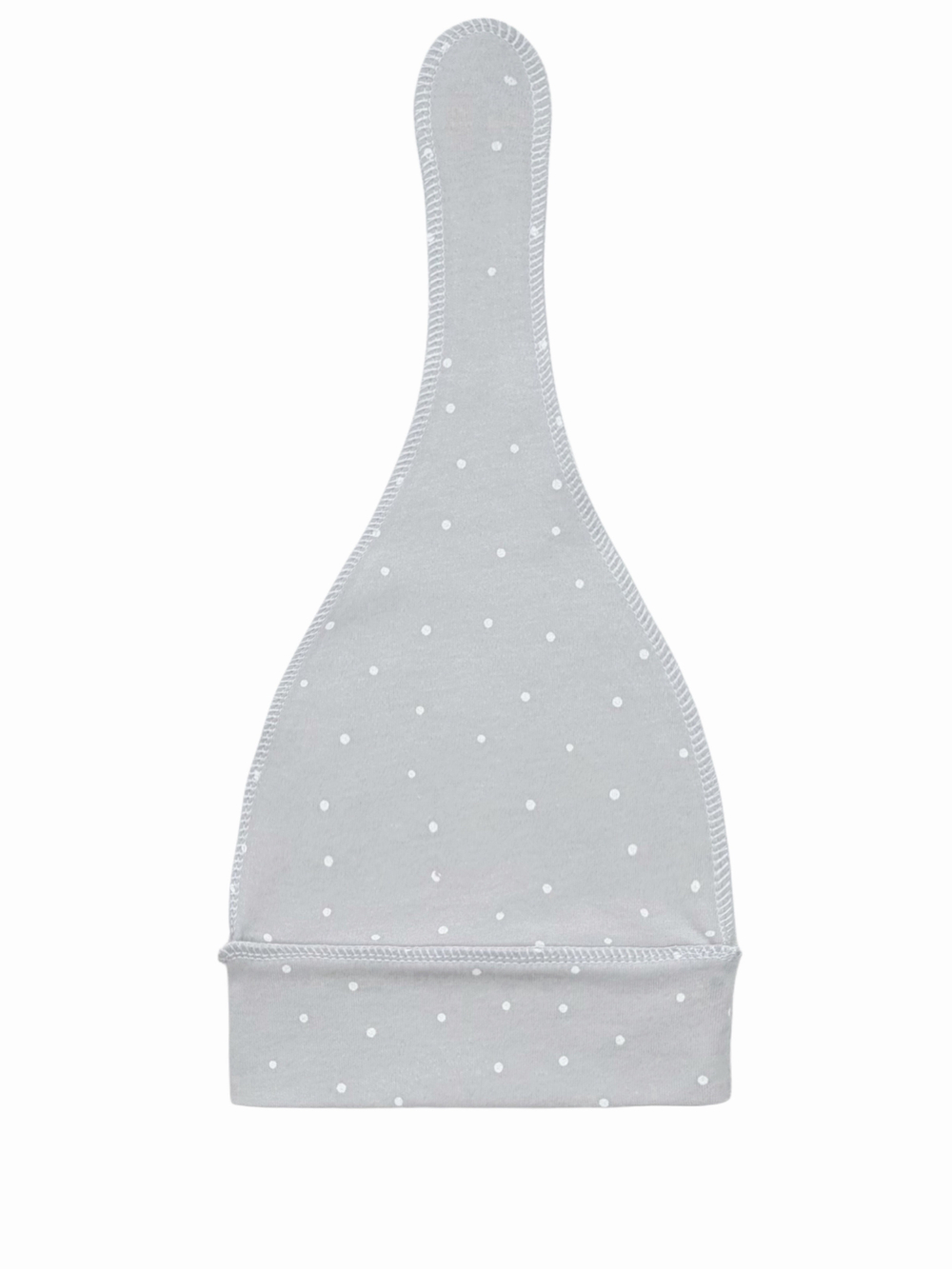 Шапочка-узелок Горошек gray