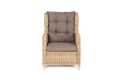 "Форио" кресло раскладное плетеное, цвет соломенный