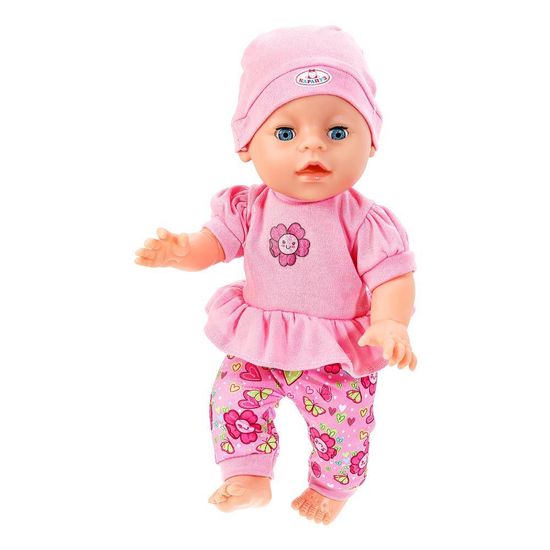 Пупс озвуч Шаинский музыка 35 см, пьет, писает, закр. глазки, 4 акс, 100 фраз КАРАПУЗ