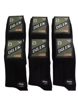 Носки Дилек черные с лайкрой плотные 6 пар