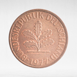Germany, 2 Pfennigs, 1977, (Stuttgart Mint - "F"), VF